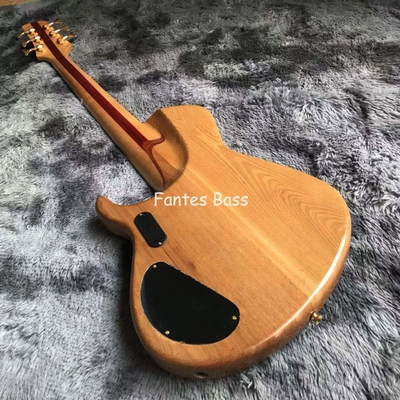 Neck Through Body Ash Wood 6 Strings ButterFY Style Electric Bass 940mm Scale Lengthen supplier