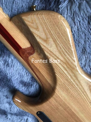 Neck Through Body Ash Wood 6 Strings ButterFY Style Electric Bass 940mm Scale Lengthen supplier