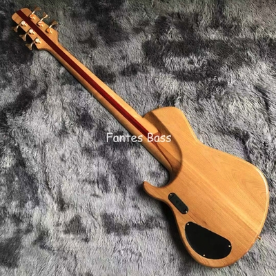 Neck Through Body Ash Wood 6 Strings ButterFY Style Electric Bass 940mm Scale Lengthen supplier