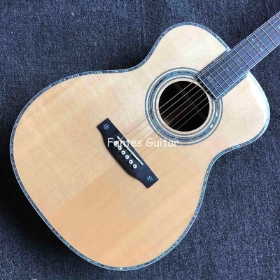 Custom Solid Cedar Top Real Abalone Classic Headstock Acoustic Guitar G00042c Model Shape supplier