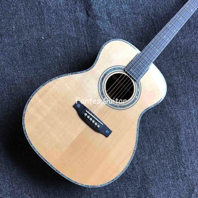 Custom Solid Cedar Top Real Abalone Classic Headstock Acoustic Guitar G00042c Model Shape supplier