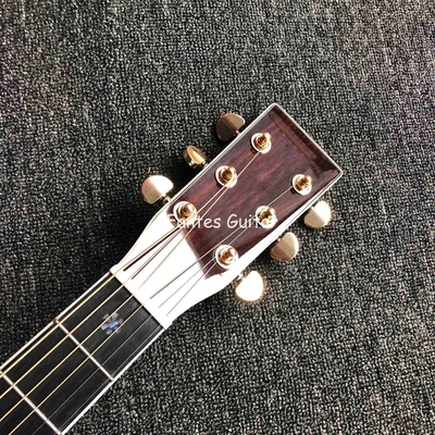 Custom Solid Cedar Top Real Abalone Classic Headstock Acoustic Guitar G00042c Model Shape supplier
