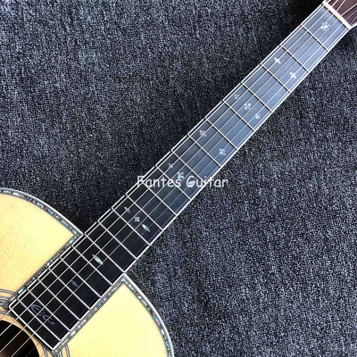 Custom Solid Cedar Top Real Abalone Classic Headstock Acoustic Guitar G00042c Model Shape supplier