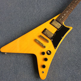 High-quality custom V style electric guitar, rosewood fingerboard , Chrome hardware supplier