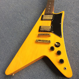 High-quality custom V style electric guitar, rosewood fingerboard , Chrome hardware supplier