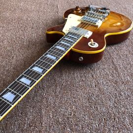 Custom shop, Tiger Flame 1959 R9 blue LP standard custom jazz Electric guitar,handwork gitaar,rosewood fingerboard guita supplier