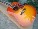 Top Quality 41 inch Orange color G Hummingbird classic acoustic guitar,Factory Custom Solid Spruce top guitar supplier