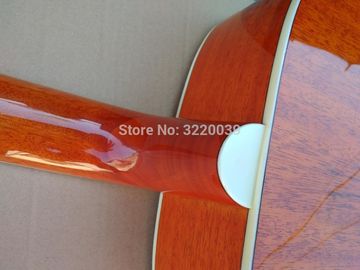 Top Quality 41 inch Orange color G Hummingbird classic acoustic guitar,Factory Custom Solid Spruce top guitar supplier