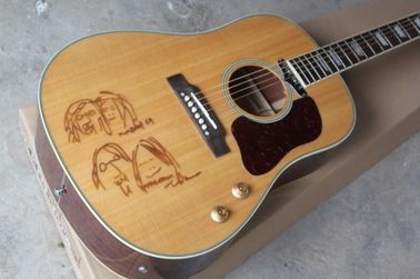 Natural Chibson G160e acoustic guitar John Lennon signature G160 electric acoustic guitar top drawings G160 supplier