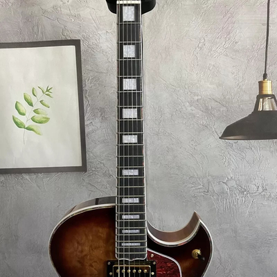 Custom Vintage Burst Byrdland Jazz Electric Guitar Flamed Maple Top with Gold Hardware HH Pickups supplier