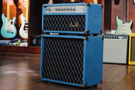 Custom Dumble Clone 2025 Overdrive Reverb 50-Watt Hand-Wired Tube Head-Suede Blue JJ Tubes 50W supplier