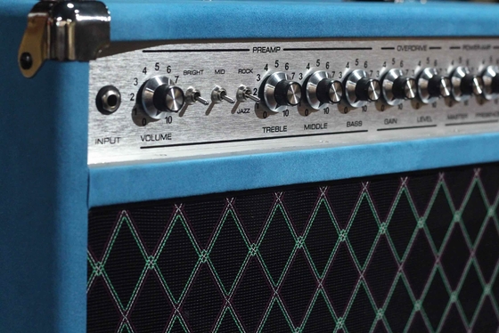 Custom Dumble Clone 2025 Overdrive Reverb 50-Watt Hand-Wired Tube Head-Suede Blue JJ Tubes 50W supplier