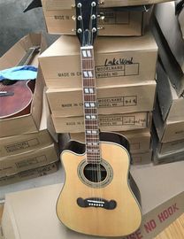 Gibson style left handed songwriter deluxe studio acoustic guitar supplier