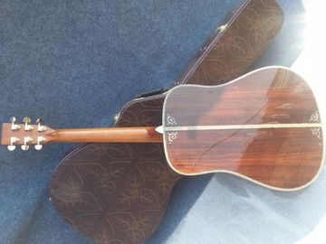 Deluxe acoustic guitar OEM acoustic electric guitar super deluxe abalone acoustic guitar AAA solid spruce supplier