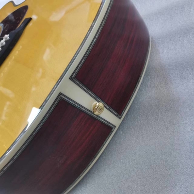 Custom Martin style OM body solid santo back side acoustic guitar 40 inch supplier