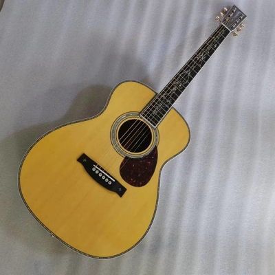 Custom Martin style OM body solid santo back side acoustic guitar 40 inch supplier