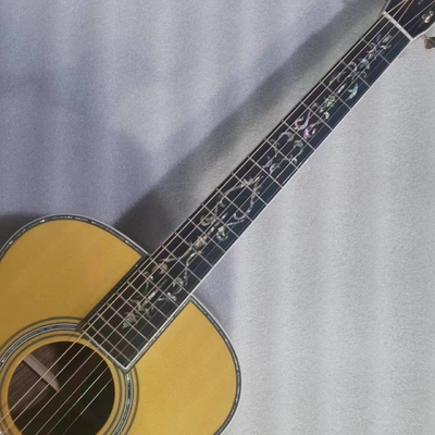 Custom Martin style OM body solid santo back side acoustic guitar 40 inch supplier