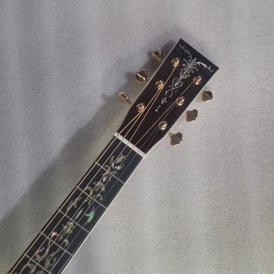 Custom Martin style OM body solid santo back side acoustic guitar 40 inch supplier