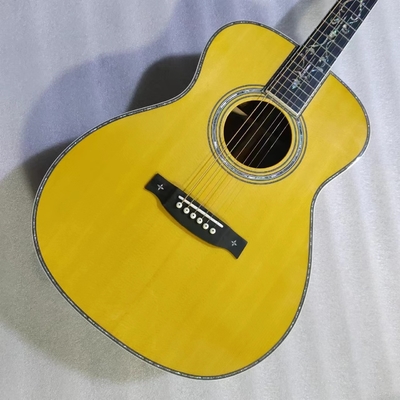 Custom Martin style OM body solid santo back side acoustic guitar 40 inch supplier