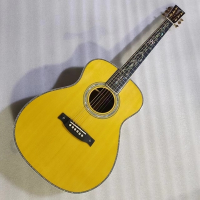 Custom Martin style OM body solid santo back side acoustic guitar 40 inch supplier