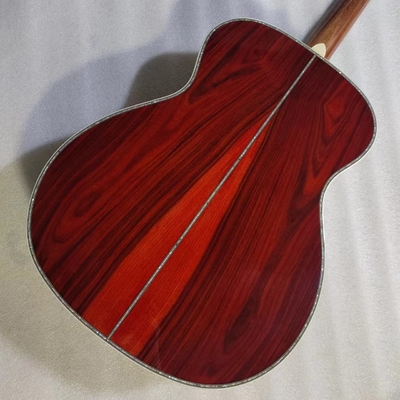 Custom Martin style OM body solid santo back side acoustic guitar 40 inch supplier