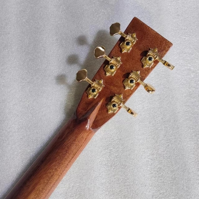 Custom Martin style OM body solid santo back side acoustic guitar 40 inch supplier