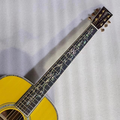Custom Martin style OM body solid santo back side acoustic guitar 40 inch supplier