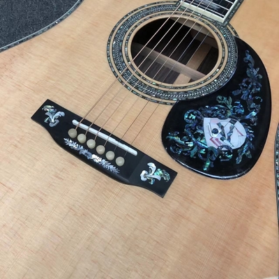 Deluxe Solid Rosewood Back Side 41 Inch D100aa Type Spruce Engraved Acoustic Guitar Abalone Inlay supplier