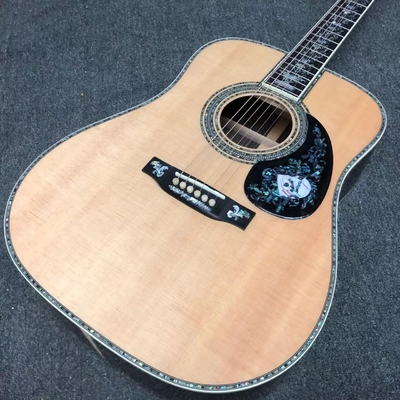 Deluxe Solid Rosewood Back Side 41 Inch D100aa Type Spruce Engraved Acoustic Guitar Abalone Inlay supplier