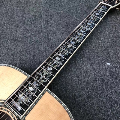 Deluxe Solid Rosewood Back Side 41 Inch D100aa Type Spruce Engraved Acoustic Guitar Abalone Inlay supplier