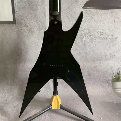 Custom 7 Strings Bird of Prey Neck Inlay Special Body Green Burst Flamed Maple Top Electric Guitar supplier