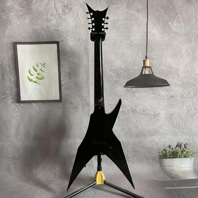 Custom 7 Strings Bird of Prey Neck Inlay Special Body Green Burst Flamed Maple Top Electric Guitar supplier