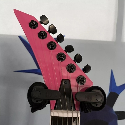 Left-Handed Pink Swallow Tail V Solid Body Electric Guitar Open Pickups 22 Fret supplier