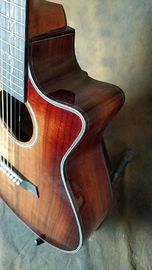 KOA body acoustic guitar Free Shipping Sunset finish KOA acoustic electric guitar supplier