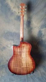 KOA body acoustic guitar Free Shipping Sunset finish KOA acoustic electric guitar supplier