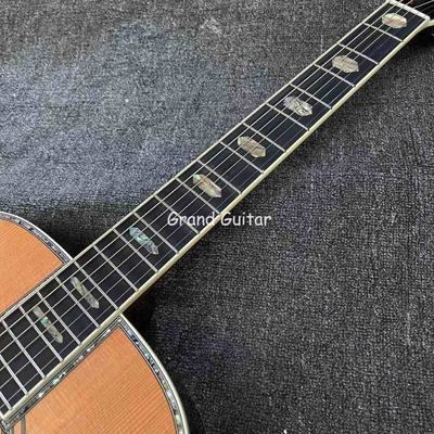 Custom OM Body Cedar Top Acoustic Electric Guitar with ROSEWOOD Back Side supplier