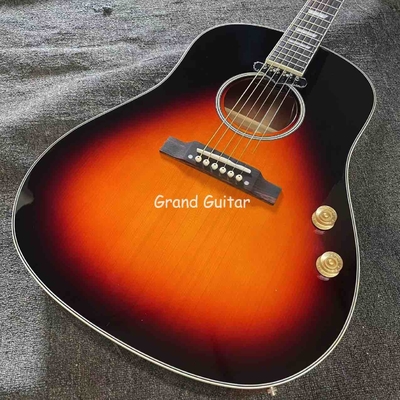 Custom 41 Inch J-45 Sunburst Acoustic Guitar, Rosewood BACK SIDE supplier