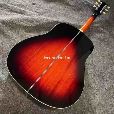 Custom 41 Inch J-45 Sunburst Acoustic Guitar, Rosewood BACK SIDE supplier