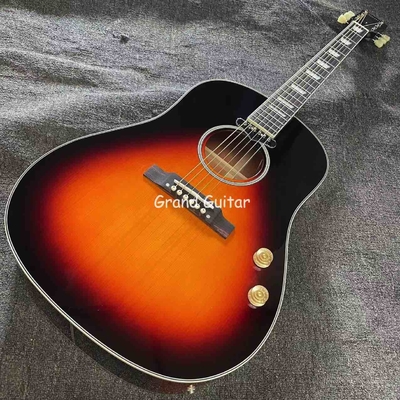 Custom 41 Inch J-45 Sunburst Acoustic Guitar, Rosewood BACK SIDE supplier