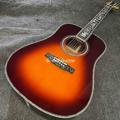 Custom 41 Inch D-45 Sunburst Acoustic Guitar, Rosewood BACK SIDE, Martin Style supplier