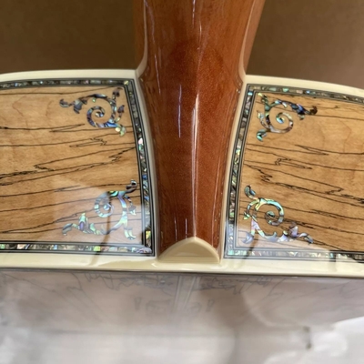 Custom Maple 41 Inch D Type Acoustic Guitar Abalone Inlays Ebony Fingerboard supplier
