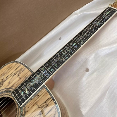 Custom Maple 41 Inch D Type Acoustic Guitar Abalone Inlays Ebony Fingerboard supplier