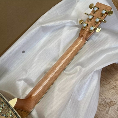 Custom Maple 41 Inch D Type Acoustic Guitar Abalone Inlays Ebony Fingerboard supplier