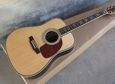 Ebony fretboard acoustic guitar AAA solid top acoustic electric guitar OEM round body custom guitar supplier