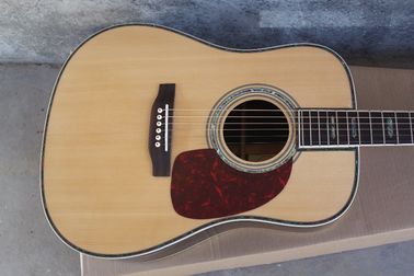 Ebony fretboard acoustic guitar AAA solid top acoustic electric guitar OEM round body custom guitar supplier