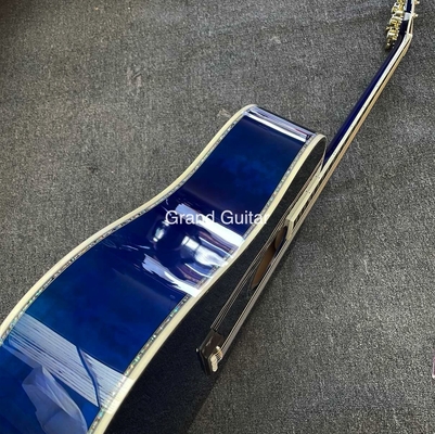 Custom GB-Viper Blue Dove Acoustic Guitar 41 Inches D Body Abalone Inlay Binding supplier