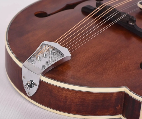 Custom Grand Handcarved Solid Spruce Top 8 Strings F Style Mandolin, Accept Mandolin OEM supplier