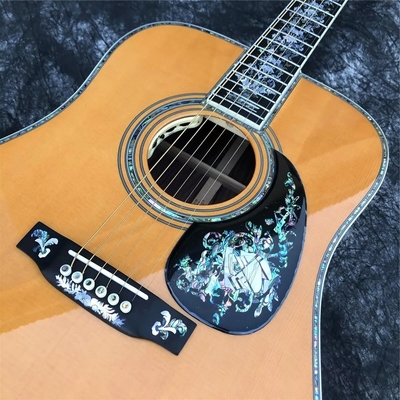 All Solid Wood Retro 41&quot; D Type Acoustic Guitar Abalone Inlay Ebony Fingerboard supplier