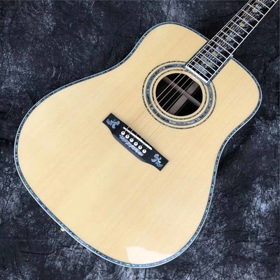 Custom Martin Style Deluxe D-100AA All Solid Wood 41 Inch D Type Spruce Acoustic Guitar Abalone supplier