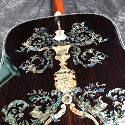 Custom Martin Style Deluxe D-100AA All Solid Wood 41 Inch D Type Spruce Acoustic Guitar Abalone supplier